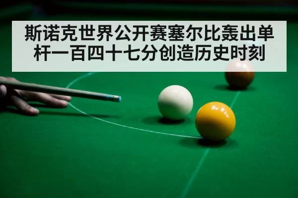 snooker 147 break